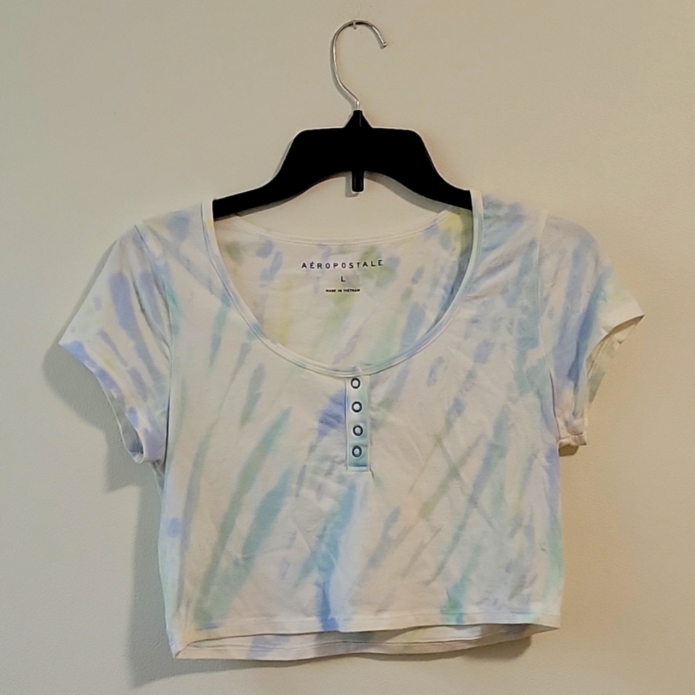 Aeropostale tie dye crop top size L